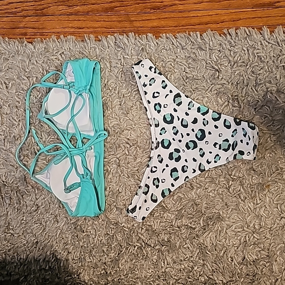 Cupshe leopard mint green bikini - Picture 5 of 5